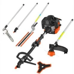 Outil de jardin motorisĂ© Soldes 30 Débroussailleuse Thermique 5 En 1 Multitool FUXTEC FX-MT252ER Avec élagueuse Sur Perche Inclinable