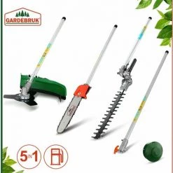 GARDEBRUK Débroussailleuse Thermique 2cv 5en1 Outil De Jardinage Multifonction Accessoires -Outil de jardin motorisé Soldes 18477001 3