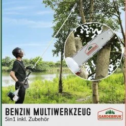 GARDEBRUK Débroussailleuse Thermique 2cv 5en1 Outil De Jardinage Multifonction Accessoires -Outil de jardin motorisé Soldes 18477001 5