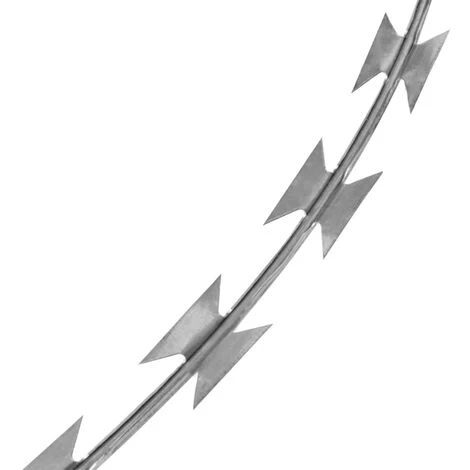 VidaXL Fil Barbelé NATO BTO-22 Acier Galvanisé 150 M 3 VidaXL Fil Barbelé NATO BTO-22 Acier Galvanisé 150 M – Image 3