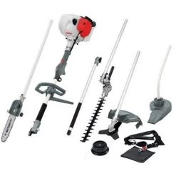 IKRA Outils 5 En 1 équipé Debroussailleuse Lame+fils élagueuse Taille-haie -souffleur