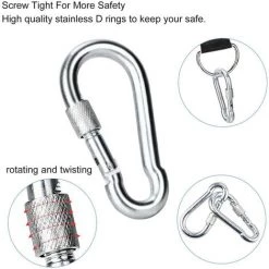 LITZEE Sangles Pour Hamacs D'extérieur, Longueur 150 Cm Avec Courroies De Suspension Pour Balançoires/ Protège Arbres, Capacité De Verrouillage Jusqu'à 550 Kg -Outil de jardin motorisé Soldes 26310634 3