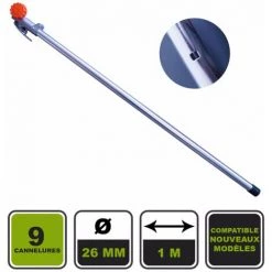 Rallonge 1m 9 Cannelures Nouvelle Version Silex® Pour Débroussailleuse 4 En 1