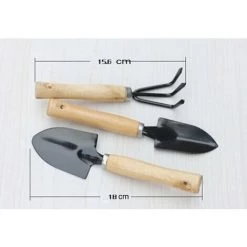 BRIDAY Ensemble D'outils à Main De Jardinage D'intérieur 3 Pièces Avec Manche En Bois Au Toucher Doux Comprenant Une Pelle à Râteau Et Une Truelle à Creuser 5 BRIDAY Ensemble D'outils à Main De Jardinage D'intérieur 3 Pièces Avec Manche En Bois Au Toucher Doux Comprenant Une Pelle à Râteau Et Une Truelle à Creuser -Outil de jardin motorisé Soldes 35563697 3