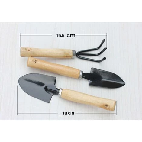 BRIDAY Ensemble D'outils à Main De Jardinage D'intérieur 3 Pièces Avec Manche En Bois Au Toucher Doux Comprenant Une Pelle à Râteau Et Une Truelle à Creuser 3 BRIDAY Ensemble D'outils à Main De Jardinage D'intérieur 3 Pièces Avec Manche En Bois Au Toucher Doux Comprenant Une Pelle à Râteau Et Une Truelle à Creuser – Image 3