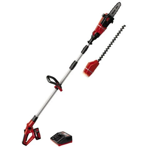 Einhell Outil Multifonctions 2en1 Sans Fil GE-HC 18 Li T Kit Power X-Change (18 V, Manche Télescopique, Avec Sangle De Portée Réglable) Livré Avec Batterie 3,0Ah Et Chargeur 1 Einhell Outil Multifonctions 2en1 Sans Fil GE-HC 18 Li T Kit Power X-Change (18 V, Manche Télescopique, Avec Sangle De Portée Réglable) Livré Avec Batterie 3,0Ah Et Chargeur