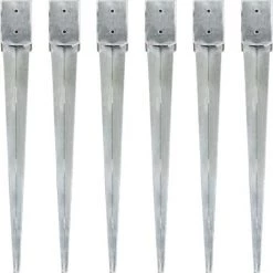 NOVA Silver Earth Pamets 10 X 10 X 91 Cm En Acier Galvanisé Dans Différentes Quantités Des Modèles : 6 PCS