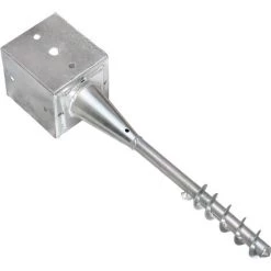 NOVA 12 X 12 X 56 Cm Terre D'argent En Acier Galvanisé Dans Différentes Quantités Des Modèles : 6 PCS -Outil de jardin motorisé Soldes 59995353 4