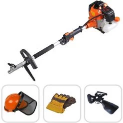 TODECO Outil De Jardinage Multifonction, Outils à Essence, Orange, 5 En 1, Cylindrée: 52 Cm³ - Orange -Outil de jardin motorisé Soldes 9300326 5